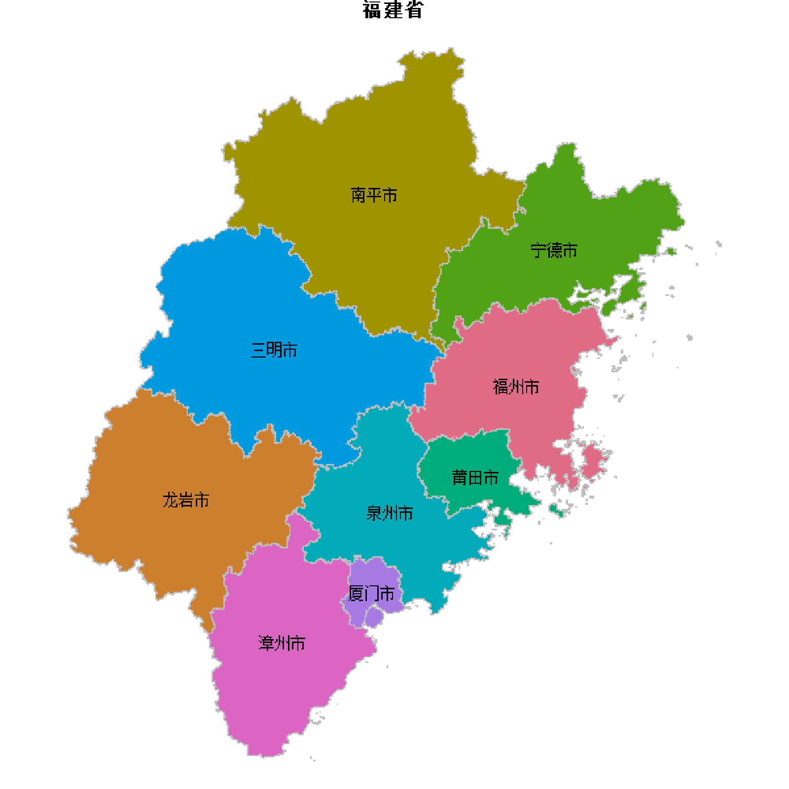 福建省高校广告资源分布图